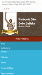 Mobile Screenshot of paroquiasaojoaobatistaaruaru.com